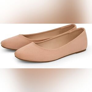 (58-4330)  MUSSHOE Women's  Memory Foam Square Toe Flat Shoes Sz 9
